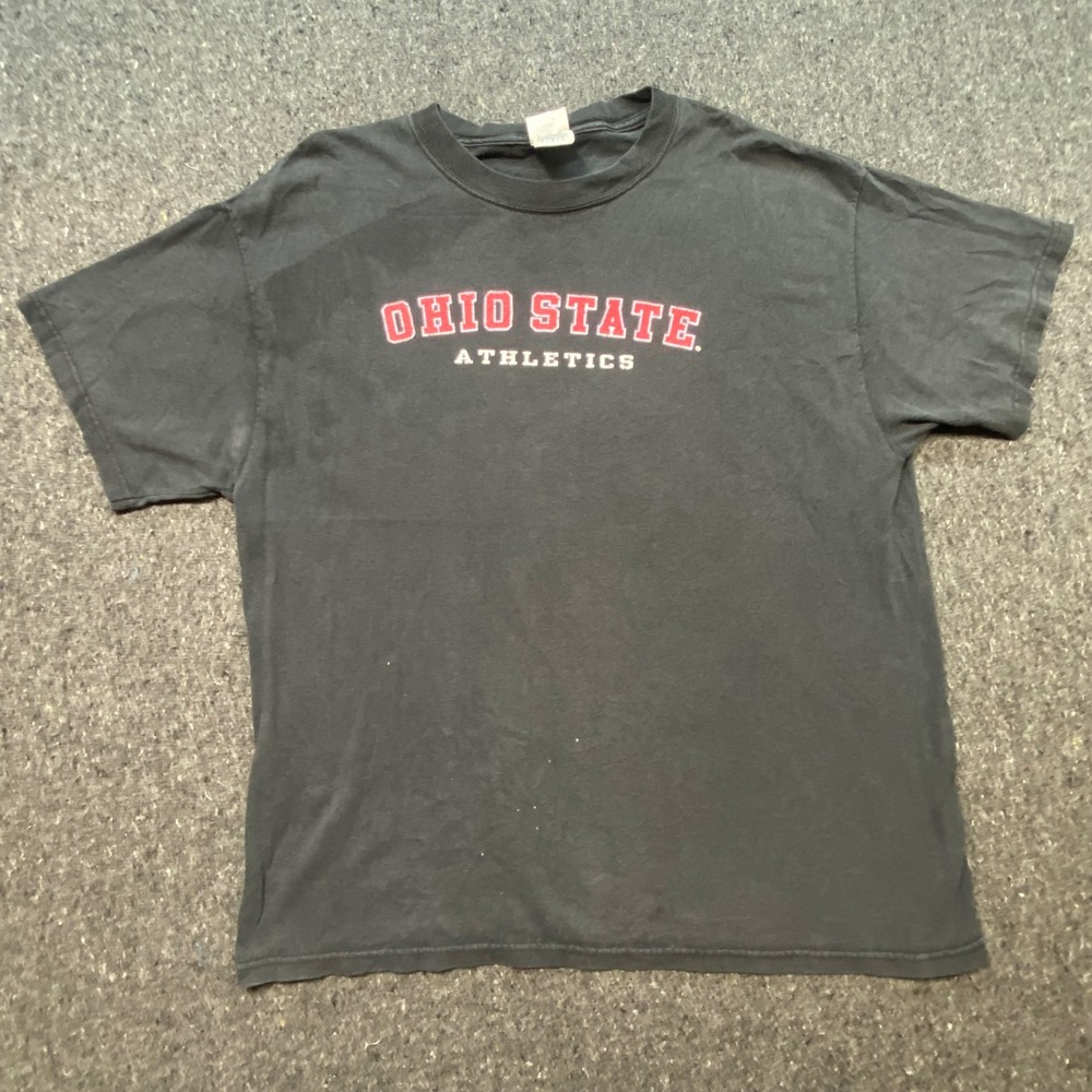 Delta Ohio State Athletics T Shirt L Large Mens Black Gorpcore Graphic Tee